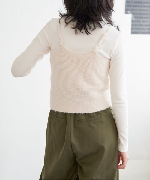 VENCEEXCHANGE(ヴァンスエクスチェンジ)の「ツイストニットビスチェ(キャミソール・レディース・オフホワイト/グレー/ブラック/ベージュ・FREE)」の17枚目の写真