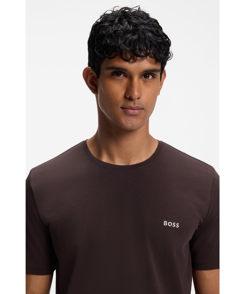 BOSS(ボス)の「レギュラーフィット ロゴエンブロイダリー ストレッチコットン Tシャツ(Tシャツ/カットソー・メンズ・ダークブルー/ブルー/カーキ/グレー/ライトグレー/ブラウン・L/M/S/XL/XXL)」の18枚目の写真