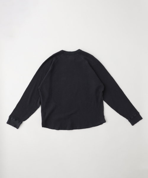 THRIFTY LOOK（スリフティールック）の「THRIFTY LOOK/スリフティールック Mars Skull Waffle（Tシャツ/カットソー・メンズ・ブラック・MEDIUM/LARGE）」の2枚目の写真