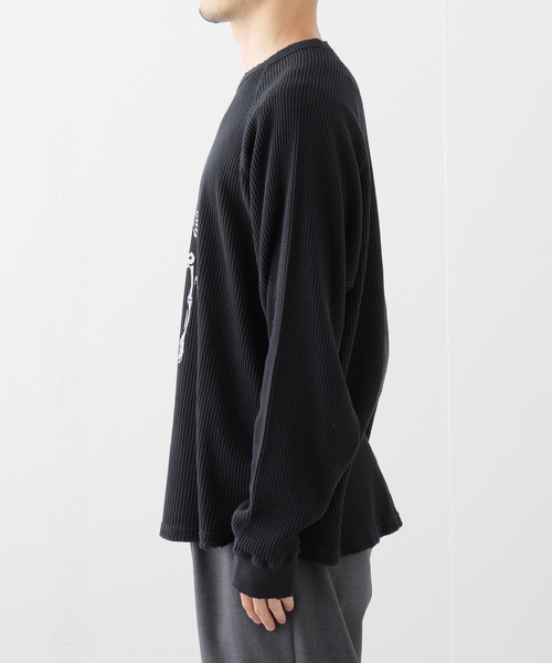 THRIFTY LOOK（スリフティールック）の「THRIFTY LOOK/スリフティールック Mars Skull Waffle（Tシャツ/カットソー・メンズ・ブラック・MEDIUM/LARGE）」の10枚目の写真