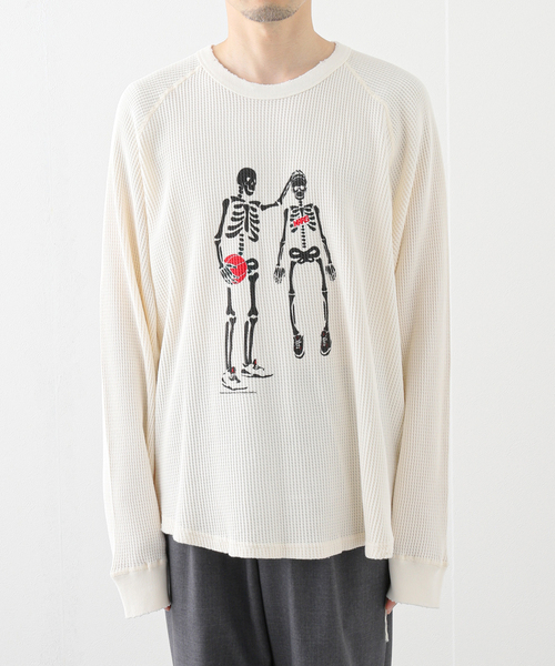 THRIFTY LOOK（スリフティールック）の「THRIFTY LOOK/スリフティールック Mars Skull Waffle（Tシャツ/カットソー・メンズ・ブラック・MEDIUM/LARGE）」の12枚目の写真