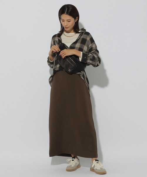 Elura（エルーラ）の「ソフトシアチェックシャツ/150339（シャツ/ブラウス・レディース・ベージュ/ブラック・MEDIUM/LARGE）」の19枚目の写真