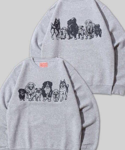 SITRY(シトリー)の「2026AW新柄追加 Cat & Dog Print Sweat Shirt/動物 アニマル 猫&犬 プリント オーバーサイズ 裏起毛 トレーナー スウェット レディース メンズ(スウェット・メンズ・ネイビー/オートミール/ブラック系その他/グレー/グレー系その他/ブラック/ベージュ系その他/ブルー系その他/ベージュ系その他2/ブラック系その他3/ベージュ系その他3/ブラック系その他2/ブルー系その他2/ブルー系その他3/グレー系その他2/グレー系その他3/ブラック系その他4/ベージュ系その他4/ブルー系その他4/グレー系その他4・M/LL/L)」の11枚目の写真