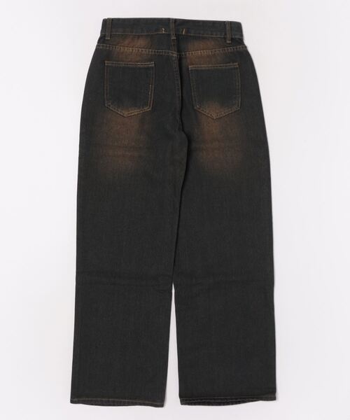 【 MEMECLE / メメクル 】ヴィンテージライク オーバーダイ デニムパンツ（デニムパンツ）｜MEMECLE（メメクル）