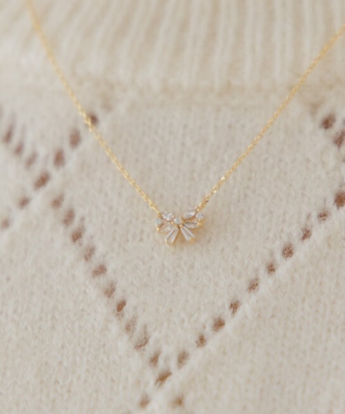 flower（フラワー）の「ビジューリボンネックレス（ネックレス・レディース・シルバー/ゴールド・FREE）」の19枚目の写真