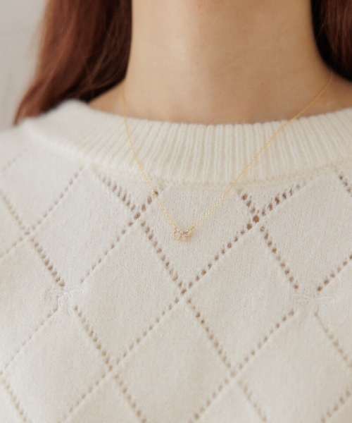 flower（フラワー）の「ビジューリボンネックレス（ネックレス・レディース・シルバー/ゴールド・FREE）」の20枚目の写真