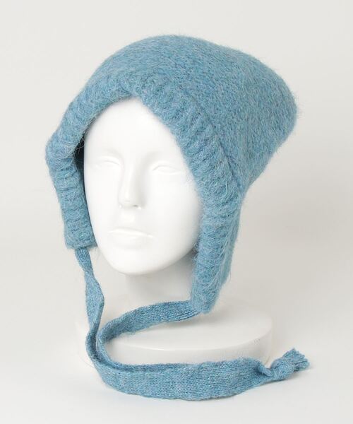 RUBY AND YOU（ルビーアンドユー）の「［select］ストラップニット帽（ニットキャップ/ビーニー・レディース・アイボリー/グレー/ブルー・FREE）」の6枚目の写真