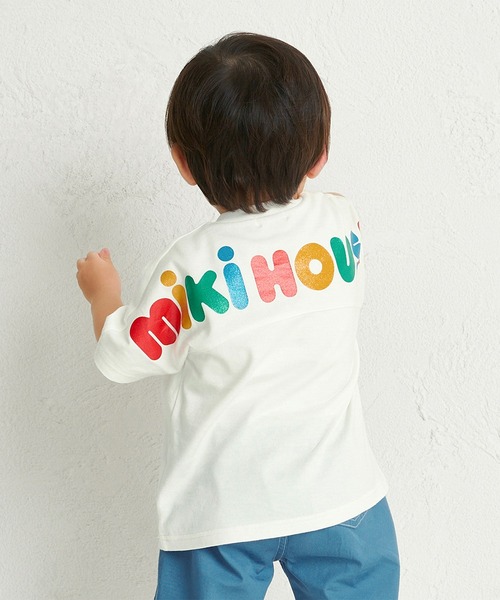 MIKI HOUSE(ミキハウス)の「バックロゴ半袖Tシャツ(Tシャツ/カットソー・キッズ・ブルー系その他/ホワイト/ブラック・150cm/140cm/130cm/120cm/110cm/100cm/80cm/90cm)」の18枚目の写真
