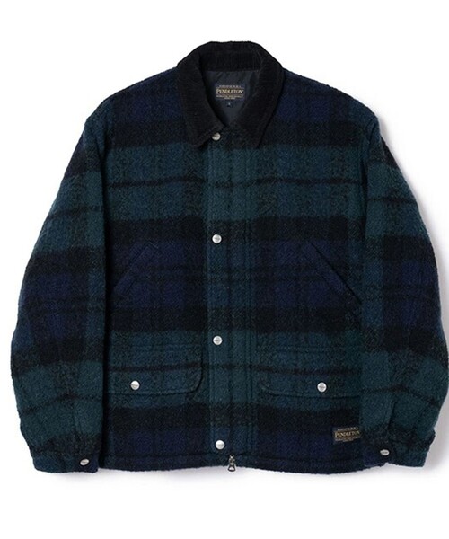 PENDLETON(ペンドルトン)の「【PENDLETON/ペンドルトン】チェック ハンティングブルゾン UNISEX/ユニセックス(ブルゾン・メンズ・ブラック/タン/グリーン・M/L)」の3枚目の写真