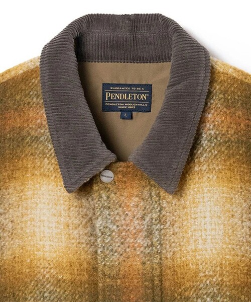 PENDLETON(ペンドルトン)の「【PENDLETON/ペンドルトン】チェック ハンティングブルゾン UNISEX/ユニセックス(ブルゾン・メンズ・ブラック/タン/グリーン・M/L)」の5枚目の写真