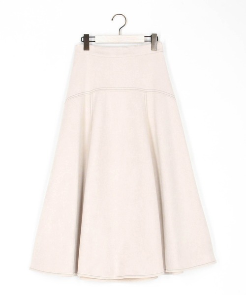 NICOLE white（ニコルホワイト）の「フレアスカート（スカート・レディース・ネイビー/オレンジ/ブラック/オフホワイト/グレー・FREE）」の8枚目の写真