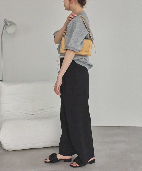 titivate（ティティベイト）の「サテンギャザーサンダル（サンダル・レディース・ブラウン/ネイビー/ブラック・LL/L/M/S）」の9枚目の写真