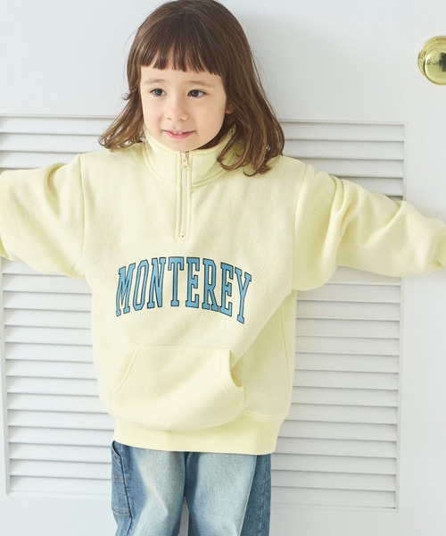 pairmanon（ペアマノン）の「裏起毛 ビッグシルエット ハーフジップ プリントトレーナー（スウェット・キッズ・ブラック/ライトブルー/グレー/ライトイエロー・140/120/130/110/90/100/150）」の11枚目の写真