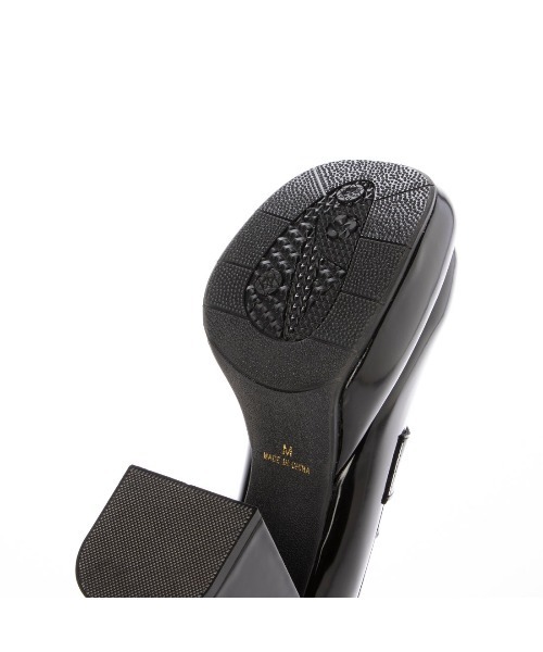 Mafmof(マフモフ)の「Mafmof(マフモフ)9cmチャンキーヒール厚底プラットフォームローファーパンプス(パンプス・レディース・ブラック系その他/ブラック・S/M/L/LL)」の9枚目の写真