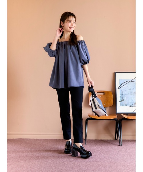Mafmof(マフモフ)の「Mafmof(マフモフ)9cmチャンキーヒール厚底プラットフォームローファーパンプス(パンプス・レディース・ブラック系その他/ブラック・S/M/L/LL)」の19枚目の写真