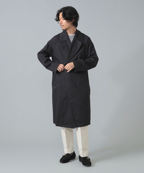 HEVO(イーヴォ)の「【別注】hevo / BRINDISI コットンギャバジン ダブルブレスト コート(その他アウター・メンズ・ブラック・42/44/46/48/50)」の5枚目の写真