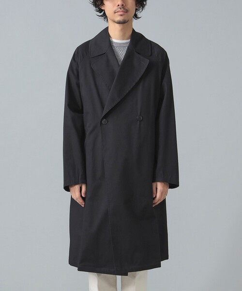HEVO(イーヴォ)の「【別注】hevo / BRINDISI コットンギャバジン ダブルブレスト コート(その他アウター・メンズ・ブラック・42/44/46/48/50)」の9枚目の写真