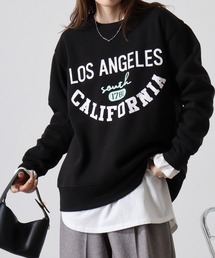 Fleece-lined print sweatshirt / 裏起毛プリントトレーナー unisex