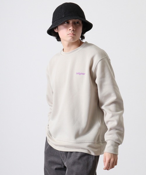 FUNALIVE(ファンアライブ)の「Fleece-lined print sweatshirt / 裏起毛プリントトレーナー unisex(スウェット・メンズ・ホワイト系3/ブラック系2/ベージュ系1/グリーン系1/杢グレー/ヘザーチャコール/ネイビー/グレイッシュベージュ/ホワイト系1/ホワイト系2/ブラック系1/ブラック系3/グレー系1/ネイビー系1/チャコール/オートミール/グリーン/ブラック/チャコールアッシュ/チャコールグレー・M/L/XL)」の15枚目の写真