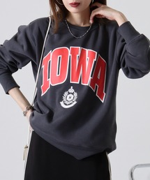 Fleece-lined print sweatshirt / 裏起毛プリントトレーナー unisex