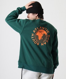 Fleece-lined print sweatshirt / 裏起毛プリントトレーナー unisex