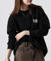 Fleece-lined print sweatshirt / 裏起毛プリントトレーナー unisex