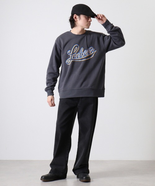 FUNALIVE(ファンアライブ)の「Fleece-lined print sweatshirt / 裏起毛プリントトレーナー unisex(スウェット・メンズ・ホワイト系3/ブラック系2/ベージュ系1/グリーン系1/杢グレー/ヘザーチャコール/ネイビー/グレイッシュベージュ/ホワイト系1/ホワイト系2/ブラック系1/ブラック系3/グレー系1/ネイビー系1/チャコール/オートミール/グリーン/ブラック/チャコールアッシュ/チャコールグレー・M/L/XL)」の22枚目の写真