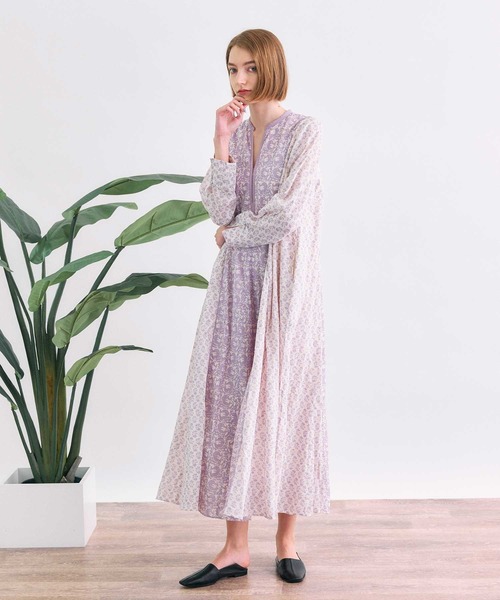 ヌキテパ長袖ワンピース