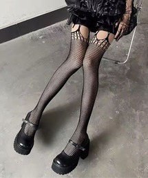 SaveHoneyオリジナル星柄デザインの透け感タイツ 40D y2k 89401141b_b_07_215.jpg