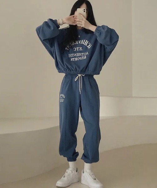 「♡pippi♡ 専用」新品未使用 moschino スウェット 上下セット5A セール】WEGO/裏起毛ロゴスウェット上下セットアップ（スウェット