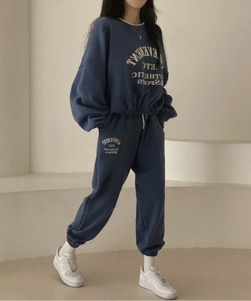 go!go!vanillas スウェット上下セット おまけ付き セール】WEGO/裏起毛ロゴスウェット上下セットアップ