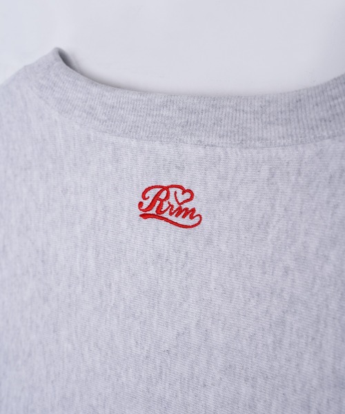 #Re:room（リルーム）の「ハートアイコンワッペンビッグトレーナー（スウェット・メンズ・ブラック/グレー・M-L/S-M）」の14枚目の写真