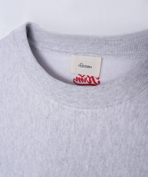 #Re:room（リルーム）の「ハートアイコンワッペンビッグトレーナー（スウェット・メンズ・ブラック/グレー・M-L/S-M）」の12枚目の写真