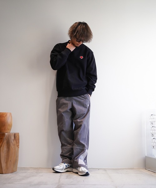 #Re:room（リルーム）の「ハートアイコンワッペンビッグトレーナー（スウェット・メンズ・ブラック/グレー・M-L/S-M）」の16枚目の写真