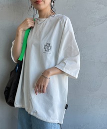 [PENDLETON/ペンドルトン] 別注 ドローコード付き ネイティブ柄ワンポイントロゴ刺繍Tシャツ