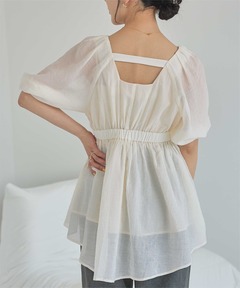 セール】Sheer Peplum Tops（タンクトップ）｜anuke（アンヌーク）の