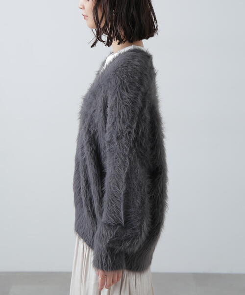 FREE'S MART(フリーズマート)の「シャギーロングカーディガン(カーディガン/ボレロ・レディース・グレー/ブラウン/ベージュ・FREE)」の12枚目の写真