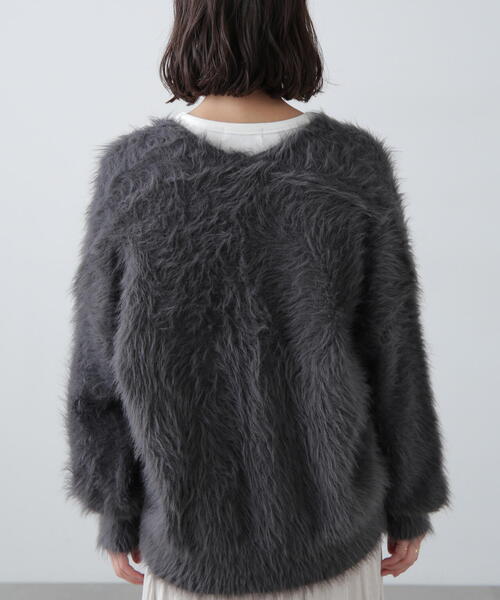 FREE'S MART(フリーズマート)の「シャギーロングカーディガン(カーディガン/ボレロ・レディース・グレー/ブラウン/ベージュ・FREE)」の13枚目の写真