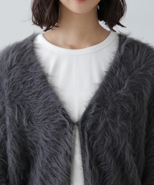 FREE'S MART(フリーズマート)の「シャギーロングカーディガン(カーディガン/ボレロ・レディース・グレー/ブラウン/ベージュ・FREE)」の14枚目の写真