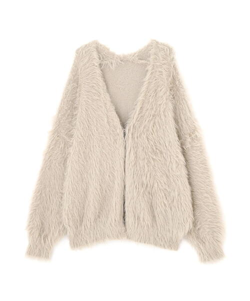 FREE'S MART(フリーズマート)の「シャギーロングカーディガン(カーディガン/ボレロ・レディース・グレー/ブラウン/ベージュ・FREE)」の20枚目の写真