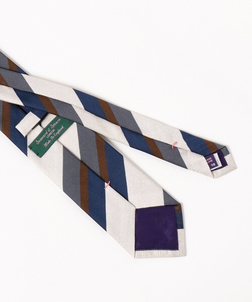 Seaward & Stearn / シルク ストライプ ネクタイ
