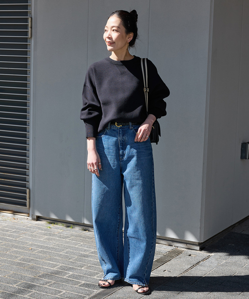 B.C STOCK（ベーセーストック）の「スムースプルオーバー（ニット/セーター・レディース・ブラック/ホワイト/ピンク・FREE）」の4枚目の写真