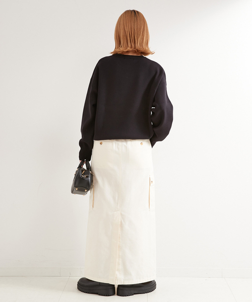 B.C STOCK（ベーセーストック）の「スムースプルオーバー（ニット/セーター・レディース・ブラック/ホワイト/ピンク・FREE）」の13枚目の写真