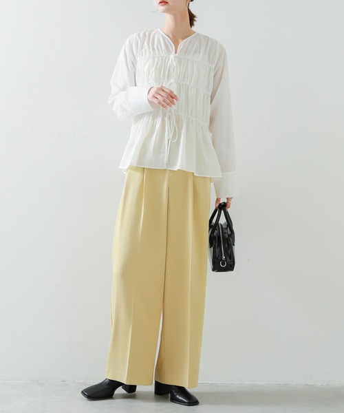 SENSE OF PLACE by URBAN RESEARCH（センスオブプレイスバイアーバンリサーチ）の「ラウンドスクエアボストンバッグ（ボストンバッグ・レディース・ブラック/アイボリー/レッド・ONE）」の9枚目の写真