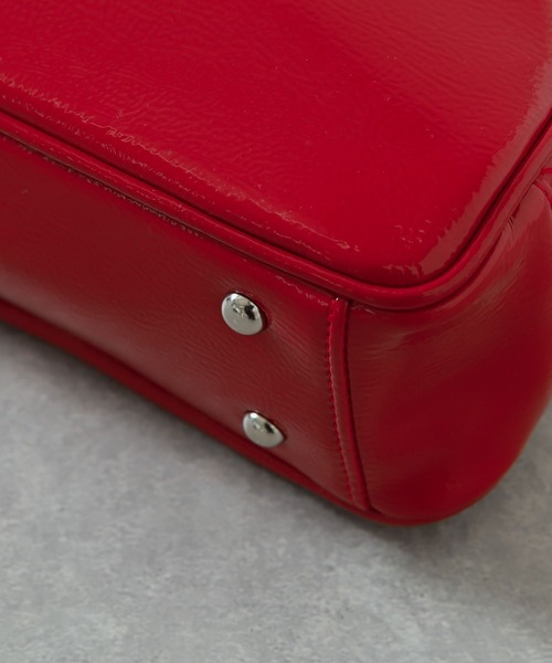 SENSE OF PLACE by URBAN RESEARCH（センスオブプレイスバイアーバンリサーチ）の「ラウンドスクエアボストンバッグ（ボストンバッグ・レディース・ブラック/アイボリー/レッド・ONE）」の15枚目の写真