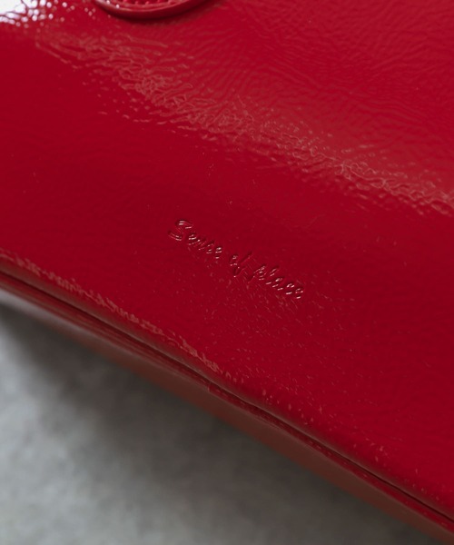 SENSE OF PLACE by URBAN RESEARCH（センスオブプレイスバイアーバンリサーチ）の「ラウンドスクエアボストンバッグ（ボストンバッグ・レディース・ブラック/アイボリー/レッド・ONE）」の16枚目の写真