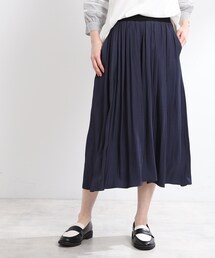 Reflect（リフレクト）の「【手洗い可／ウエスト総ゴム】シャンブレースカーチョパンツ（その他パンツ）」