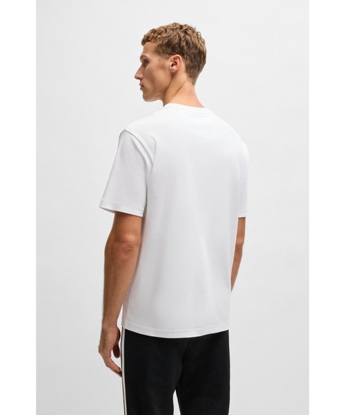 BOSS(ボス)の「コットンインターロック Tシャツ サークルアートワーク(Tシャツ/カットソー・メンズ・ホワイト/グリーン・M/L/XXXL/XXL/XL/S)」の4枚目の写真