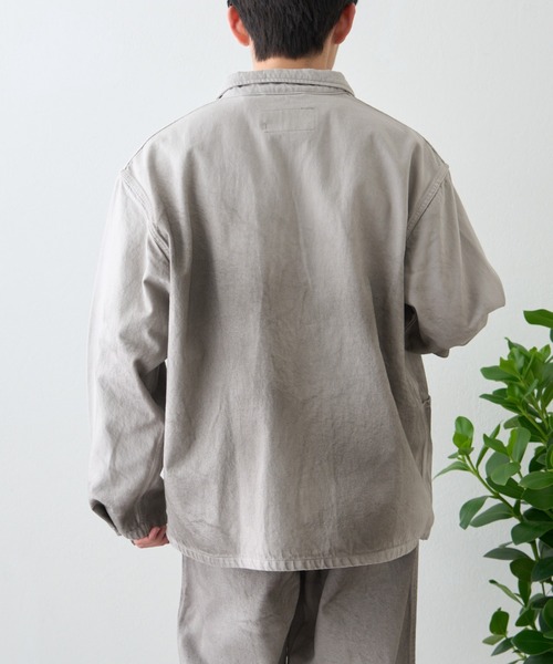 ai no de（アイノデ）の「【ainode】hazakawa 襟付きJK（テーラードジャケット・メンズ・アイボリー/グレー・FREE）」の19枚目の写真