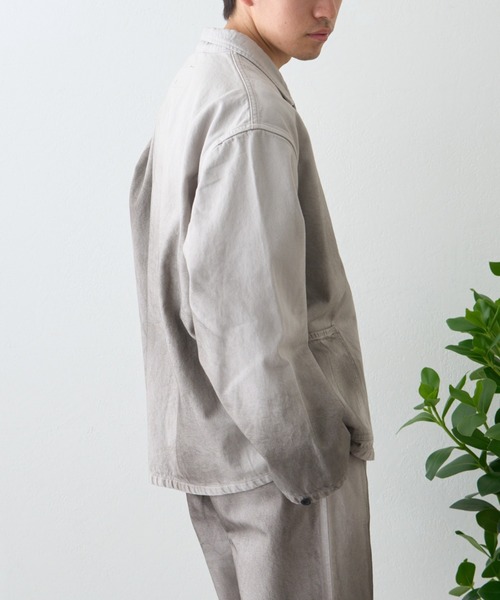 ai no de（アイノデ）の「【ainode】hazakawa 襟付きJK（テーラードジャケット・メンズ・アイボリー/グレー・FREE）」の20枚目の写真